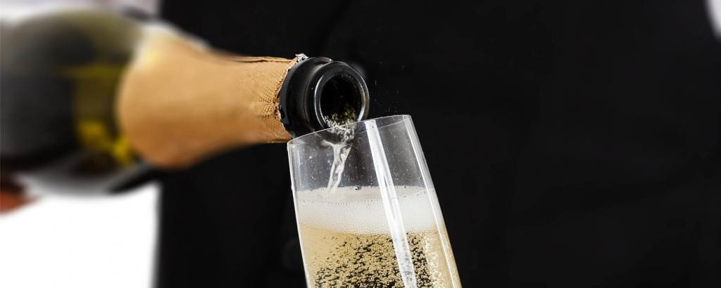 Champagne for the journey.