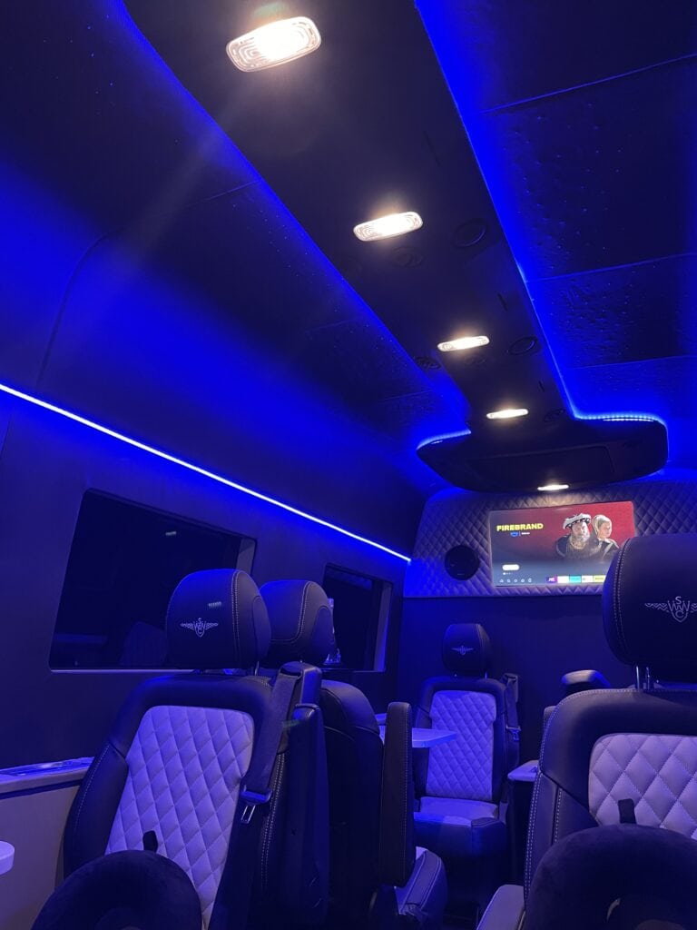 Mercedes Sprinter VIP minibus hire
