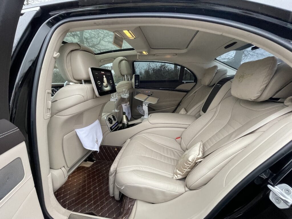 Chauffeur driven Mercedes S class