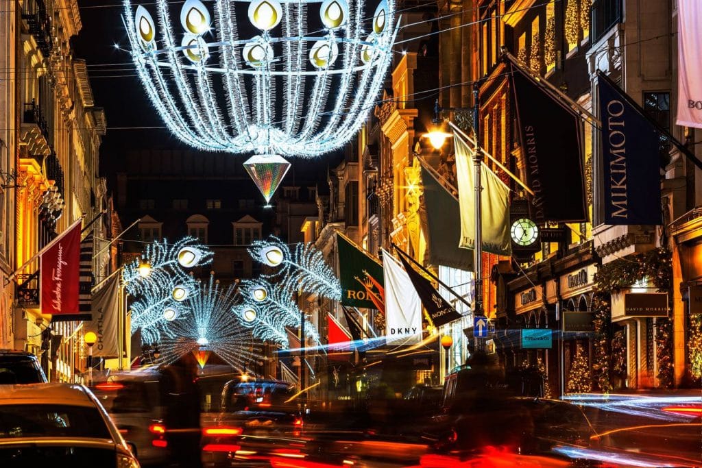 Bond street Christmas lights tour